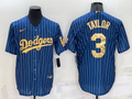 Men's Los Angeles Dodgers Chris Taylor #3 Blue Fashion Stitched Jersey1