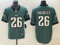 Men's Philadelphia Eagles Saquon Barkley #26 Midnight Green Game Player Jersey1