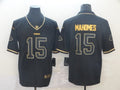 Men's Kansas City Chiefs #15 Patrick Mahomes Black Player Game Jersey1