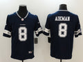 Men's Dallas Cowboys Troy Aikman #8 Navy Game Player Jersey1