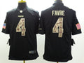 Men's Green Bay Packers Brett Favre #4 Black Game Jersey1