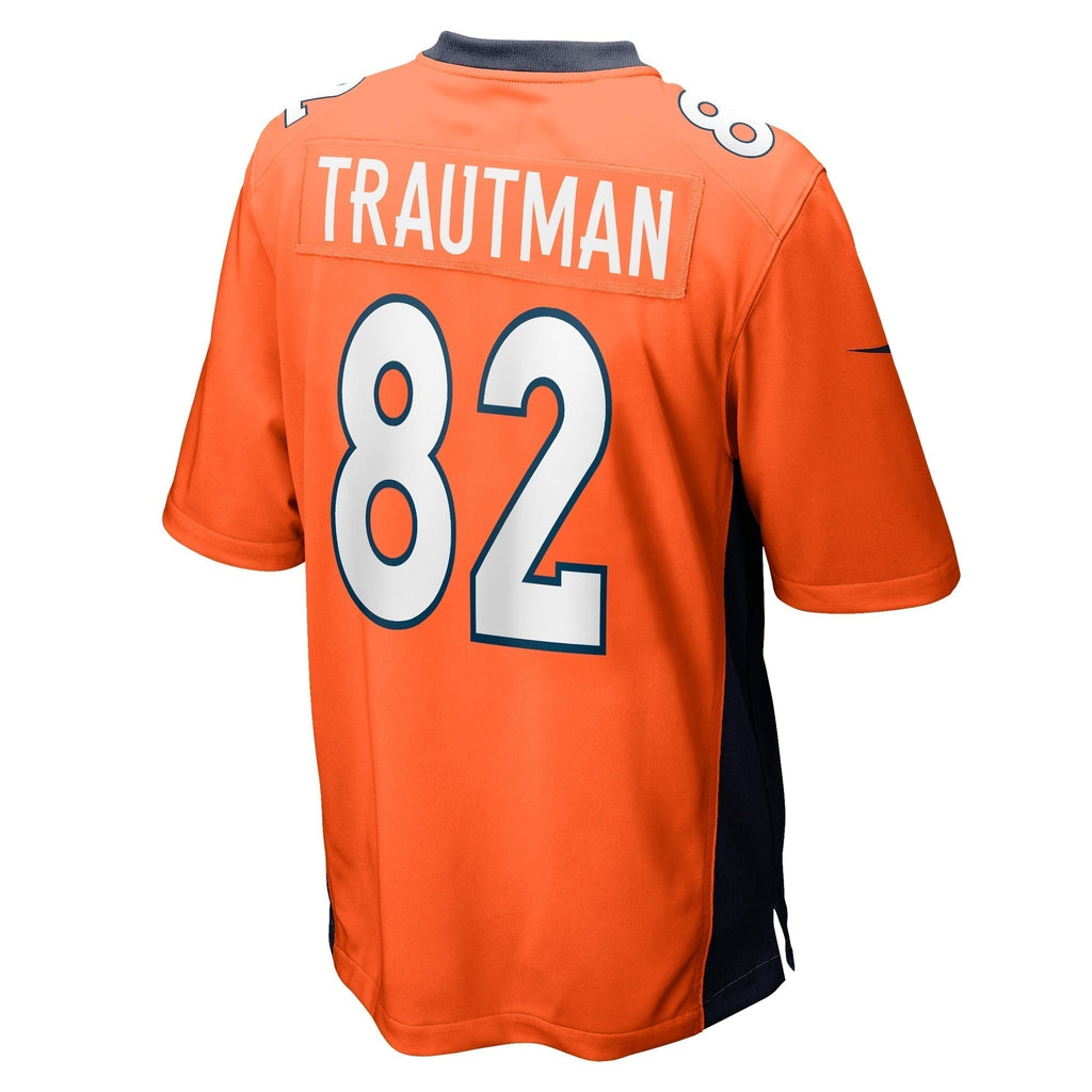 Adam Trautman Denver Broncos Nike Team Game Jersey -  Orange