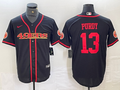 Men's San Francisco 49ers Brock Purdy #13 Black Joint Edition Player Jersey1