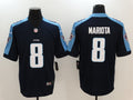 Men's Tennessee Titans Marcus Mariota #8 Navy Game Player Jersey1