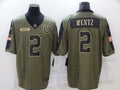 Men's Indianapolis Colts Carson Wentz #2 Brown Game Jersey1
