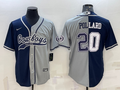 Men's Dallas Cowboys Tony Pollard #20 Navy/Gray Game Jersey1 Joint Edition