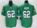 Men's Philadelphia Eagles Jason Kelce #62 Kelly Green Game Jersey1