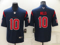 Men's Houston Texans Davis Mills #10 Navy Player Jersey1
