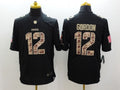 Men's Cleveland Browns Josh Gordon #12 Black Player Game Jersey1
