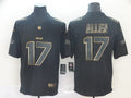 Men's Buffalo Bills #17 Josh Allen Black Authentic Game Jersey1