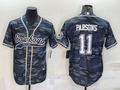 Men's Dallas Cowboys Micah Parsons #11 Grey Camouflage Game Jersey1 Joint Edition