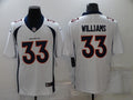 Men's Denver Broncos Javonte Williams #33 White Game Jersey1
