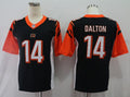 Men's Cincinnati Bengals Andy Dalton #14 Black Game Jersey1