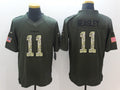 Men's Dallas Cowboys Cole Beasley #11 Army Green Game Jersey1