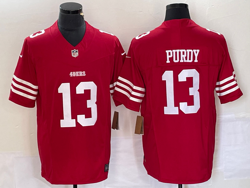 Men's San Francisco 49ers Brock Purdy #13 Scarlet Vapor F.U.S.E. Limited Jersey1