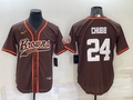 Men's Cleveland Browns Nick Chubb #24 Brown Game Jersey1 Joint Edition