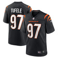 Jay Tufele Cincinnati Bengals Nike Game   Jersey - Black