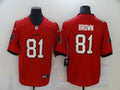 Men's Tampa Bay Buccaneers Antonio Brown #81 Red Game Jersey1