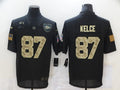 Men's Kansas City Chiefs #87 Travis Kelce Black Player Game Jersey1