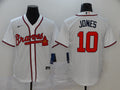 Men's Atlanta Braves Chipper Jones #10 White Replica Player Jersey1