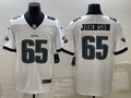 Men's Philadelphia Eagles Fred Johnson #65 White Game Jersey1