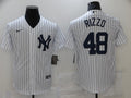 Men's New York Yankees Anthony Rizzo #48 White Replica Baseball Jersey