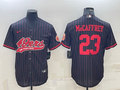 Men's San Francisco 49ers Christian McCaffrey #23 Black Player Jersey1 Joint Edition