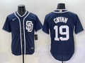 Men's San Diego Padres Tony Gwynn #19 Navy Limited Player Jersey