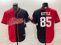 Men's San Francisco 49ers George Kittle #85 Red/Black Game Player Jersey1 Joint Edition