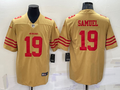 Men's San Francisco 49ers Deebo Samuel #19 Yellow Inverted Legend Jersey1