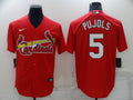 Men's St. Louis Cardinals Albert Pujols #5 Red Replica Baseball Jersey