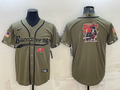Men's Tampa Bay Buccaneers Olive 2022 Salute To Service Retired Player Limited Jersey1