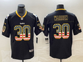 Men's Pittsburgh Steelers Jaylen Warren #30 Black Game Player Jersey1