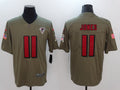 Men's Atlanta Falcons Julio Jones #11 Brown Player Game Jersey1
