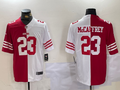 Men's San Francisco 49ers Christian McCaffrey #23 Scarlet/White Player Game Jersey1