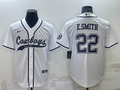 Men's Dallas Cowboys Emmitt Smith #22 White Game Jersey1 Joint Edition