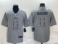 Men's Dallas Cowboys Micah Parsons #11 Gray Atmosphere Fashion Game Jersey1