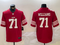Men's San Francisco 49ers Trent Williams #71 Scarlet Game Player Jersey1
