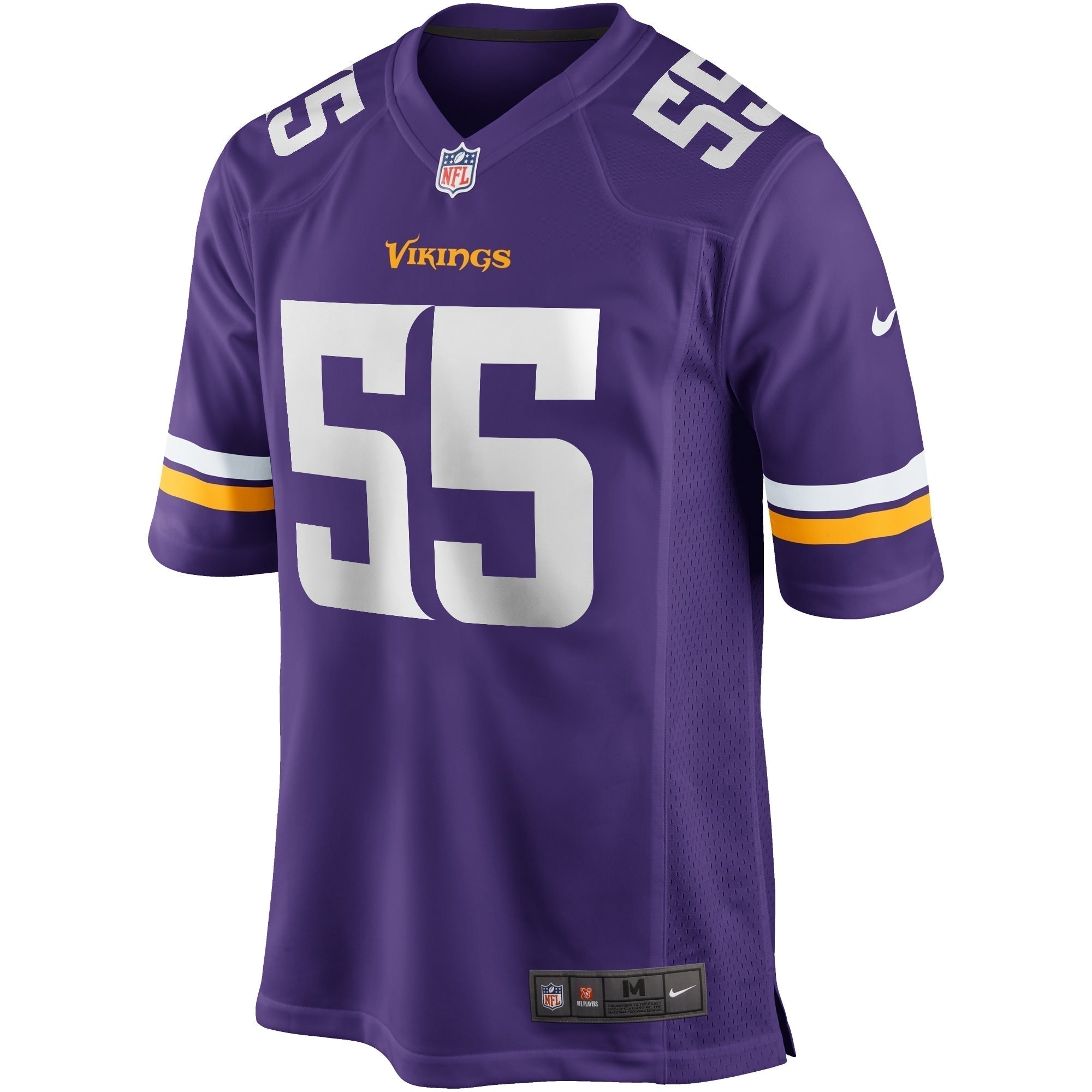 Jack Del Rio Minnesota Vikings Nike Game Retired   Jersey - Purple