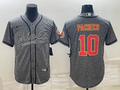 Men's Kansas City Chiefs Isiah Pacheco #10 Grey Game Jersey1 Joint Edition