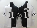 Men's Philadelphia Eagles Carson Wentz #11 Black/White Game Jersey1