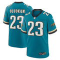 Foye Oluokun Jacksonville Jaguars Nike Prowler Throwback   Game Jersey - Teal