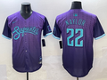 Men's Arizona Diamondbacks Josh Naylor #22 Purple 2025 City Connect Limited Player Jersey