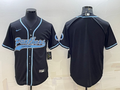 Men's Carolina Panthers Black Blank Jersey1