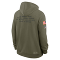 Men's Los Angeles Rams Nike Olive 2025 Salute to Service Sideline Standard Issue Dri-FIT Hoodie