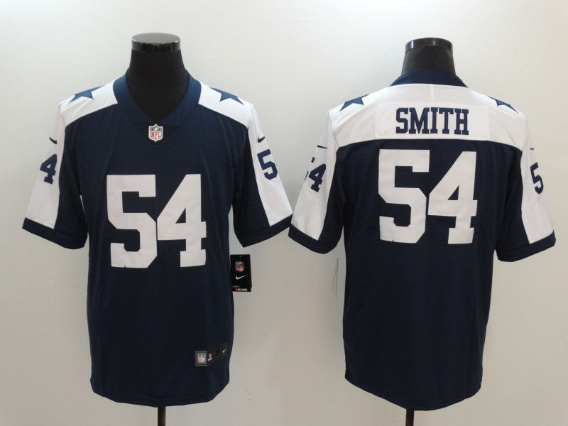 Men's Dallas Cowboys Jaylon Smith #54 Navy Alternate Fashion Game Jersey1