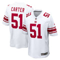 Men's New York Giants Abdul Carter Nike White First Round Pick Game Jersey