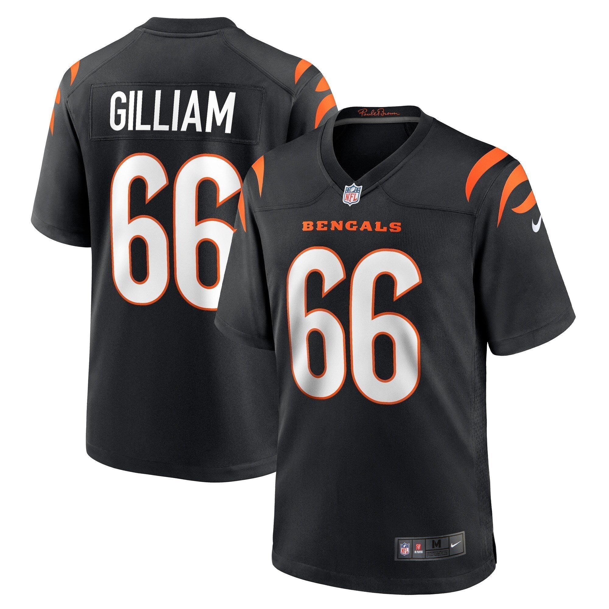 Nate Gilliam Cincinnati Bengals Nike Game   Jersey - Black