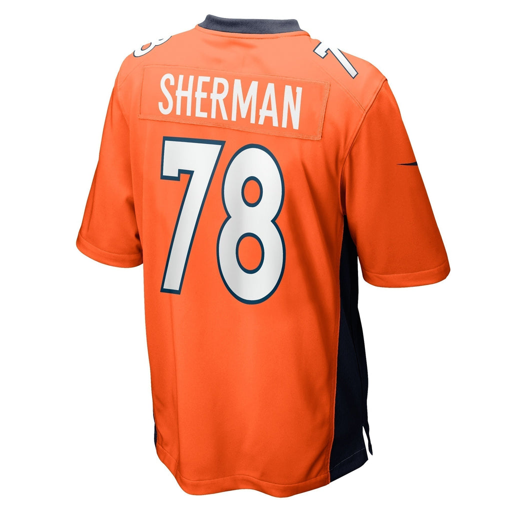 William Sherman Denver Broncos Nike Team Game Jersey -  Orange