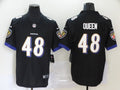 Men's Baltimore Ravens Patrick Queen #48 Black Game Jersey1